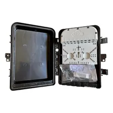 10 Caixa De Terminação Óptica Cto Ftth 3 Think Preto Foto mini  2