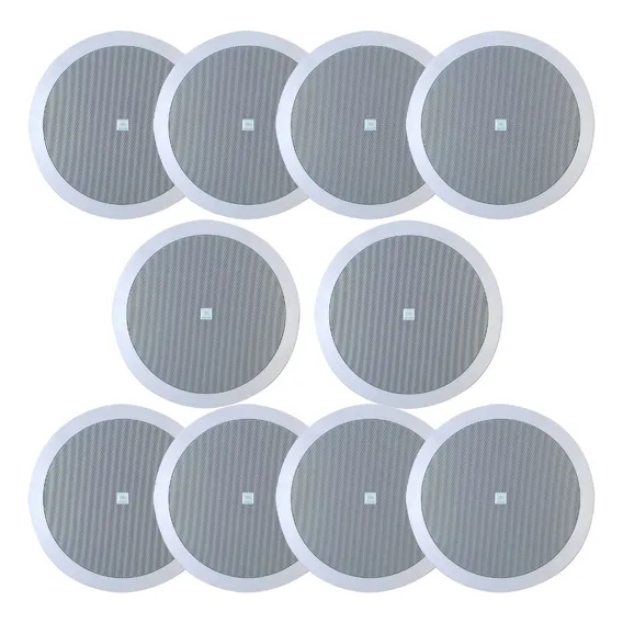 10 Caixas De Som Arandela Jbl 6co2r Redonda 250w Rms Branca Cor Branco Foto 1
