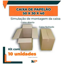 10 Caixas Papelão Mudança Embalagem 50x30x40 Foto mini 4