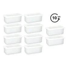 10 Caixas Plásticas Organizadoras Multiuso C/tampa 5l Pleion Foto mini 3