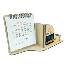 10 Calendários Porta Caneta E Clips Lembrancinha Mdf Foto mini 3