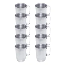10 Canecas Alumínio Polido Para Confraternização 500ml Foto  mini 1