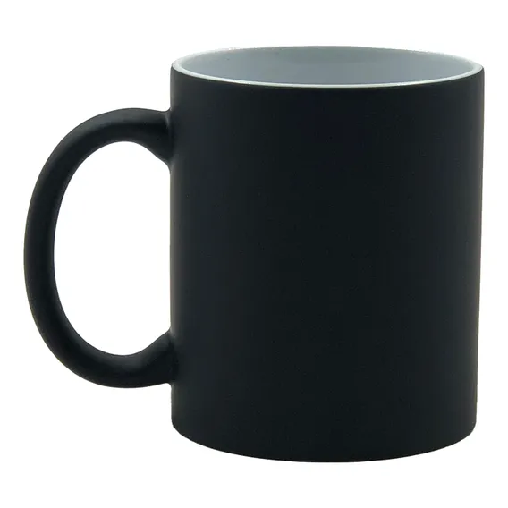 10 Canecas Magica Preta Fosca 325ml - P/ Sublimação Cor Preto Mecolour Foto 1