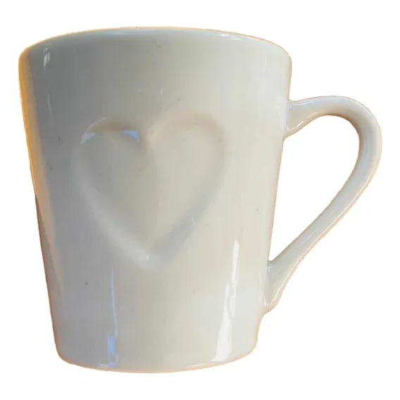 10 Canecas/xícara Café Coração Porcelana 120ml Foto 1