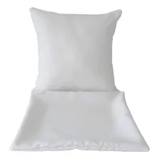 10 Capa Almofadas 40x40 Para Sublimação Tecido Oxford Cor Branco Liso Foto mini 2