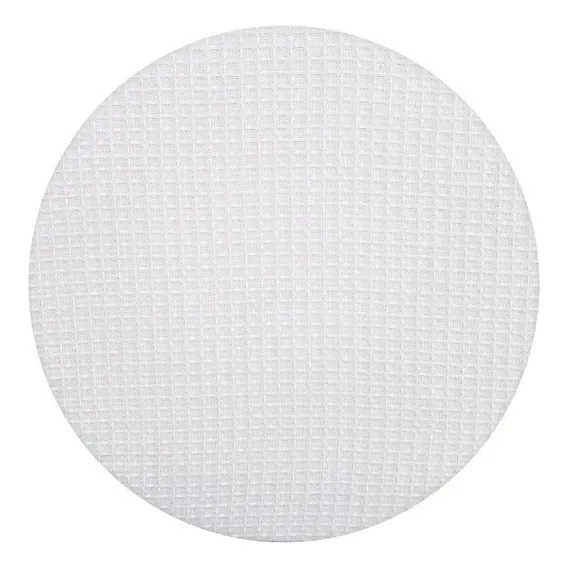 10 Capa Sousplat Supla Tecido Piquet 35cm Diâmetro Cor Branco Foto 1