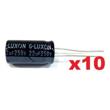 10 Capacitor Eletrolítico 22uf 250v 105°c (driver) Foto mini 2