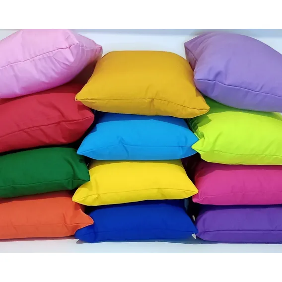 10 Capas De Almofada Mais Enchimento 30x30 Para Sublimação Colorida Lisa Foto 1