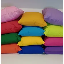 10 Capas De Almofadas 40x40 Lisas Para Decoração Coloridas Foto mini 3