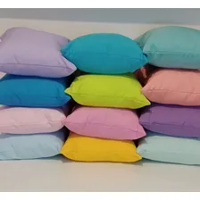 10 Capas De Almofadas 40x40 Lisas Para Decoração Coloridas Foto mini 2