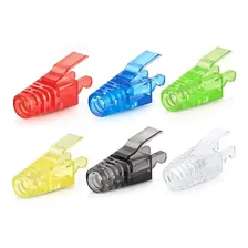 10 Capas Protetoras Snap In Transparente Para Conector Rj45 Foto mini  2