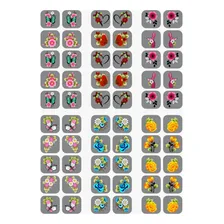 10 Cartelão Adesivos Unha 3d + Foto  mini 1