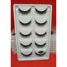 10 Cartelas 5 Pares De Cílios Postiços 3d H13mini -50 Pares Comprimento 4 Mm Cor Preto Espessura 1 Mm Foto mini  3