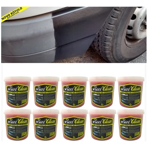 10 Cera Automotiva Carnaúba Revitalizador Parachoque 200g Foto 1