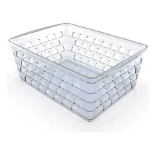 10 Cesto Organizador Multiuso Pequeno Transparente 16x12x6cm Foto mini  2