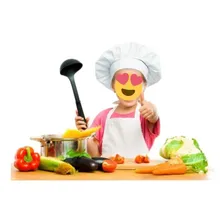 10 Chapéu Infantil Chef Branco Foto mini 2