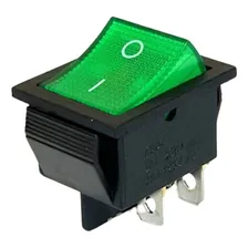 10 Chave Gangorra Kcd4-201ne Neon Verde 4t 16a Foto mini 1