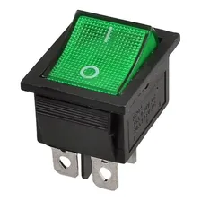 10 - Chave Liga/desliga 4 P贸los Gangorra 16a-250v/20a-125v Verde Foto mini 3