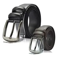 10 Cintos Largo Masculino Em Couro Com Cor Preto Tamanho 130 Foto mini 1