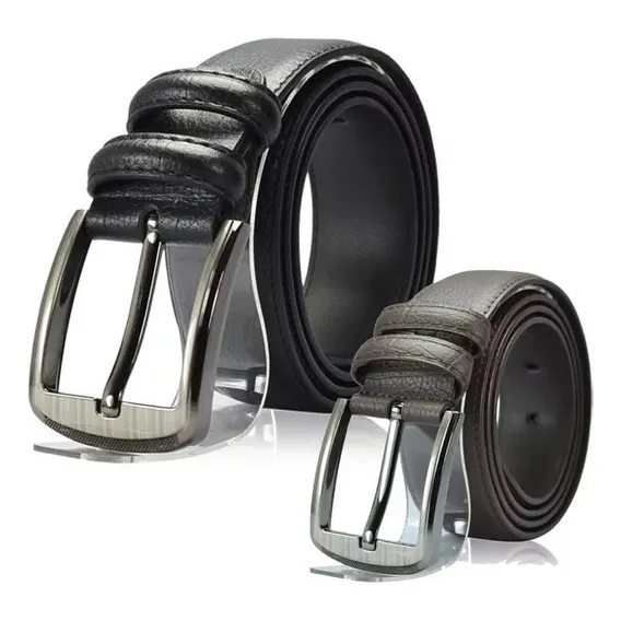 10 Cintos Largo Masculino Em Couro Com Cor Preto Tamanho 130 Foto 1