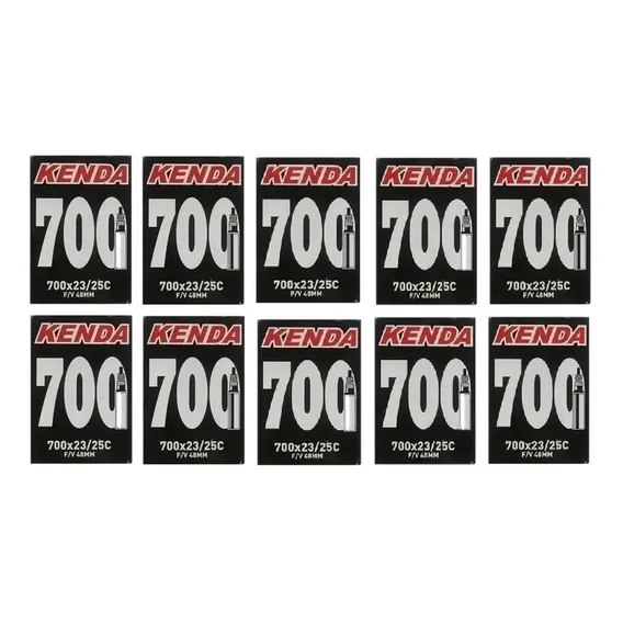 10 Câmaras De Ar 700x25 48mm Kenda Presta Bicicleta Speed Foto 1