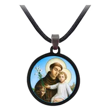 10 Colar Santo Antonio Metal Escapulario Lembrancinha Foto mini  2