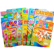 10 Colorir +10 Giz Cera M +10 Massinha Modelar+ 30 Forminhas Cor Sortidas Foto mini 4