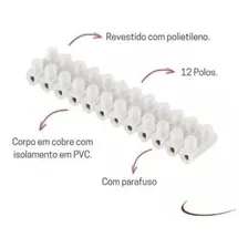 10 Conector Barra 12 Posições 4mm Foto mini 2