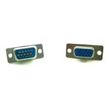 10 Conector Hd15 Vga Femea + Capa + 20 Macho Com Capa Foto mini  2