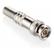 10 Conector P4 Macho E 10 Conector Bnc Mola E Parafuso Cftv Foto mini 2