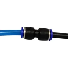 10 Conexão Reta Pu 10mm Pneumática Engate Rápido 10 Peças Foto mini  2