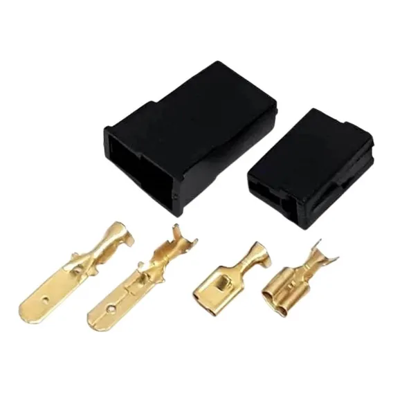10 Conjunto Conectores 2 Vias Macho E Fêmea Resistente Pvc Foto 1