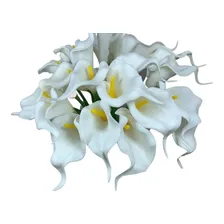 10 Copos De Leite 35cm Artif. Arranjos Casamento Festas Flor Cor Branca Foto mini 1