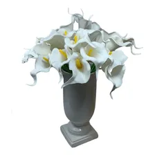 10 Copos De Leite 35cm Artif. Arranjos Casamento Festas Flor Cor Branca Foto mini 2