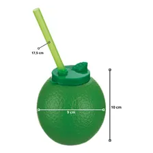 10 Copos Decorativo Canudo Lembrancinha Moana Tropical 300ml Cor Limoneto Foto mini 4