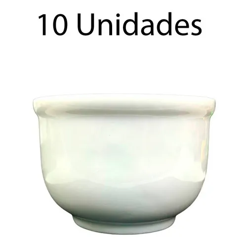 10 Cumbuca Hotel Branca De Porcelana Pequena 200ml Foto 1