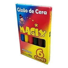 10 Cxs Giz De Cera 6 Cores 45 Gramas Magix Atacado Foto mini 1