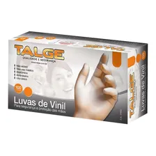 10 Cxs Luva De Procedimento Vinil S/ Talco - Talge Tam. M Foto mini 1