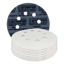 10 Disco Lixa Velcro 8 Furos 115mm Lixadeira Roto Orbital Foto mini 1