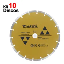 10 Discos Diamantado Segmentado 9' P/concreto D-44292 Makita Foto  mini 1