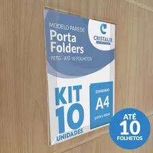 10 Display A4 Expositor Porta Folha Quadro Aviso Parede Petg Foto mini  2