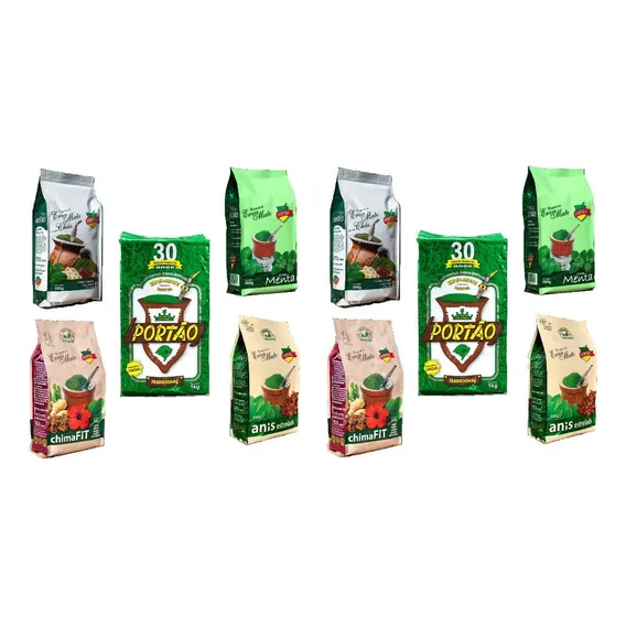 10 Erva Mate Portão Tradicional Vácuo + Compostas Chimarrão Foto 1