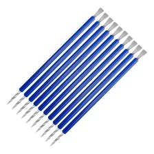 10 Espátulas Cuticula Mista Aço Inox Manicure Isis Cutelaria Cor Azul Foto mini 1