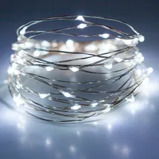 10 Fio De Fada 10 Metros Cordão Led De Luz 100 Led Usb Pilha Cor Das Luzes Branco Frio Foto mini 4