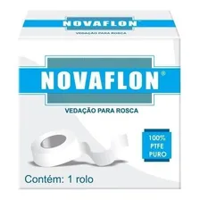 10 Fita Veda Rosca 12mm X 05m Novaflon Cor Branco Liso Foto mini 2