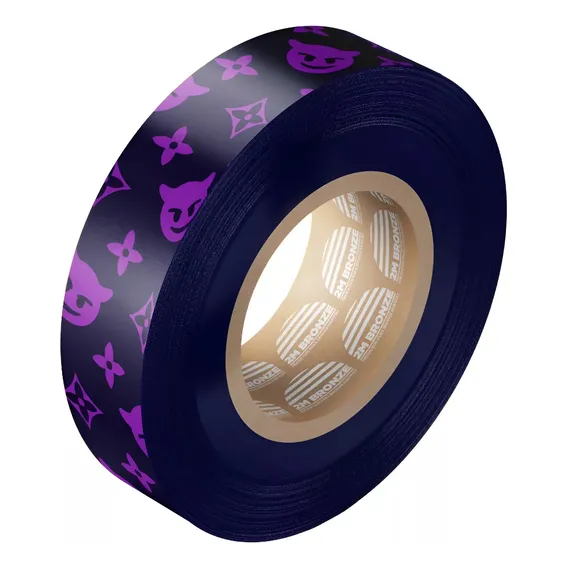 10 Fitas Estampadas Malvadão 2m Bronze Cor Roxo Foto 1