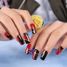 10 Fitas Fitilhos Decoração Unhas Glitter Fios Autocolante Foto mini  3