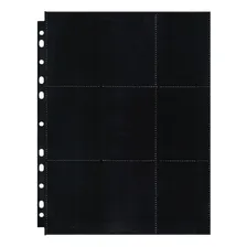 10 Folhas Fichário Preto 18 Bolsos Yugioh Magic Pokemon Up Foto mini  3