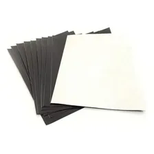 10 Folhas Imã Manta Imantada Adesivada A4 0,3mm Cor Preto Foto mini 2