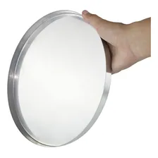 10 Forma Assadeira Pizza Profissional 25cm Aluminio Brotinho Cor Prateado Foto mini 4